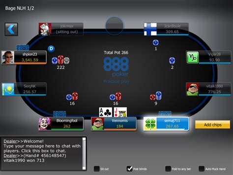  online poker 888 poker software